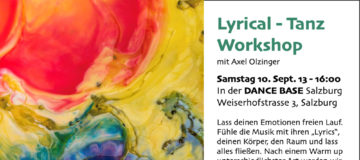 Lyrical-Tanz-Workshop mit Axel Olzinger in der Dance Base Salzburg