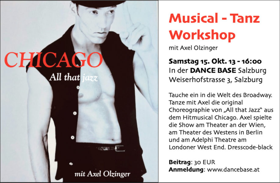 Musical-Tanz-Workshop mit Axel Olzinger in der Dance Base Salzburg