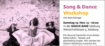 Song & Dance Workshop mit Axel Olzinger in der Dance Base Salzburg